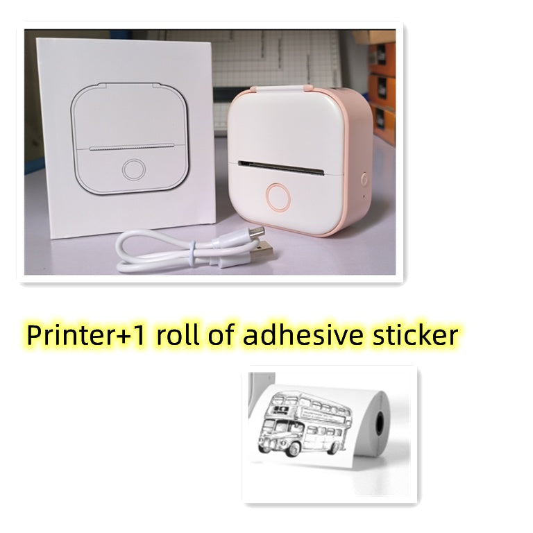 Portable Mini Thermal Label Printer - Bluetooth Home Photo & Student Study Aid, Price Tag Printer