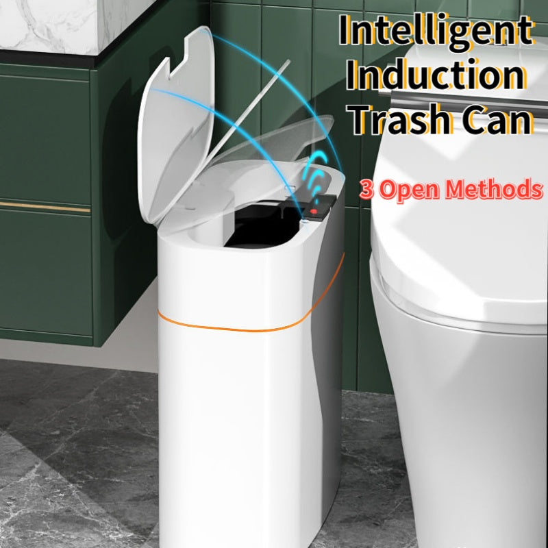 Smart Automatic Trash Can with Lid - Touchless Sensor, UV Sterilization & Deodorization for Home, Office, Car