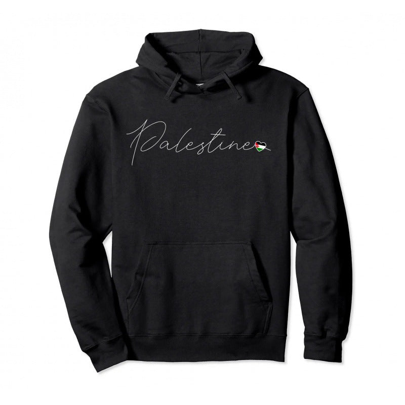 Palestine Pullover Hoodie: Warm Hip Hop Street Wear for Men and Women