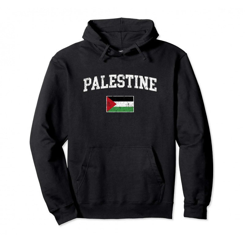 Palestine Pullover Hoodie: Warm Hip Hop Street Wear for Men and Women