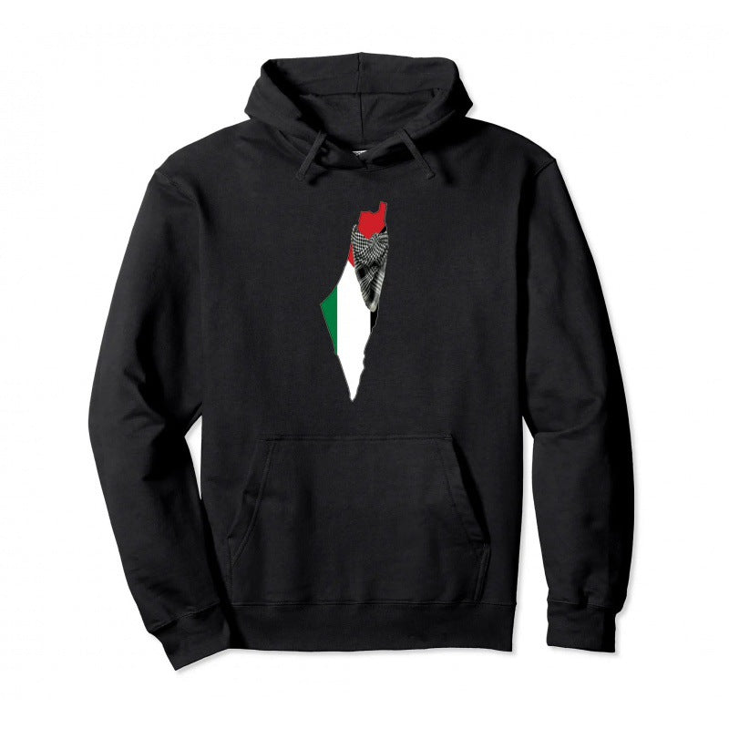 Palestine Pullover Hoodie: Warm Hip Hop Street Wear for Men and Women