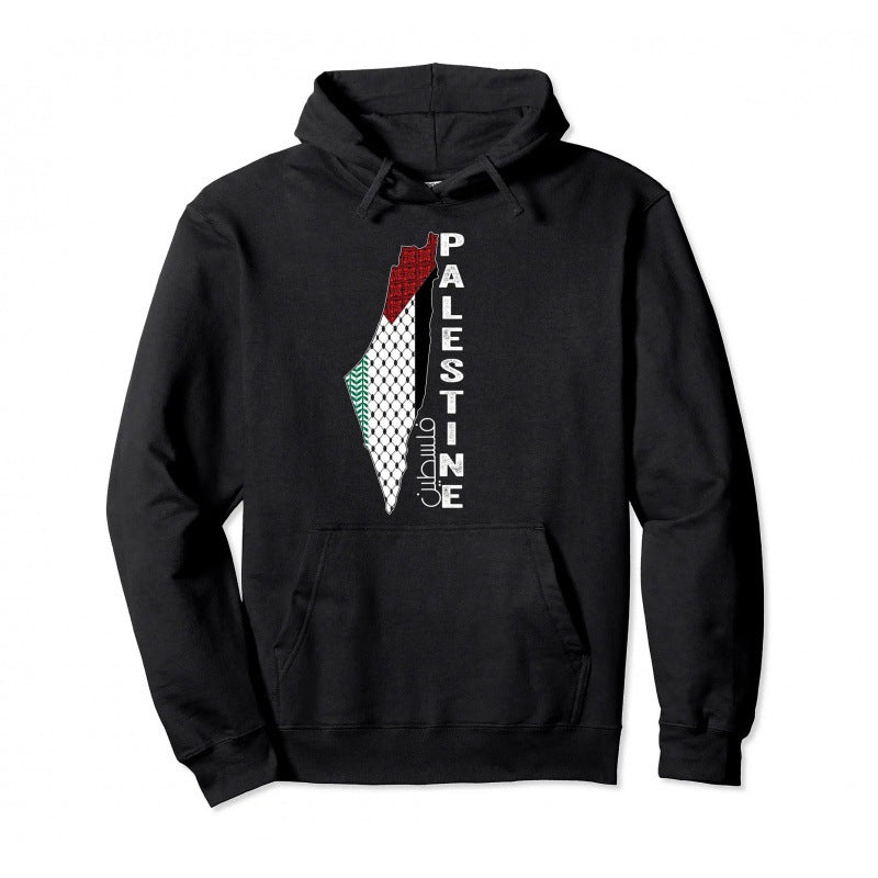 Palestine Pullover Hoodie: Warm Hip Hop Street Wear for Men and Women