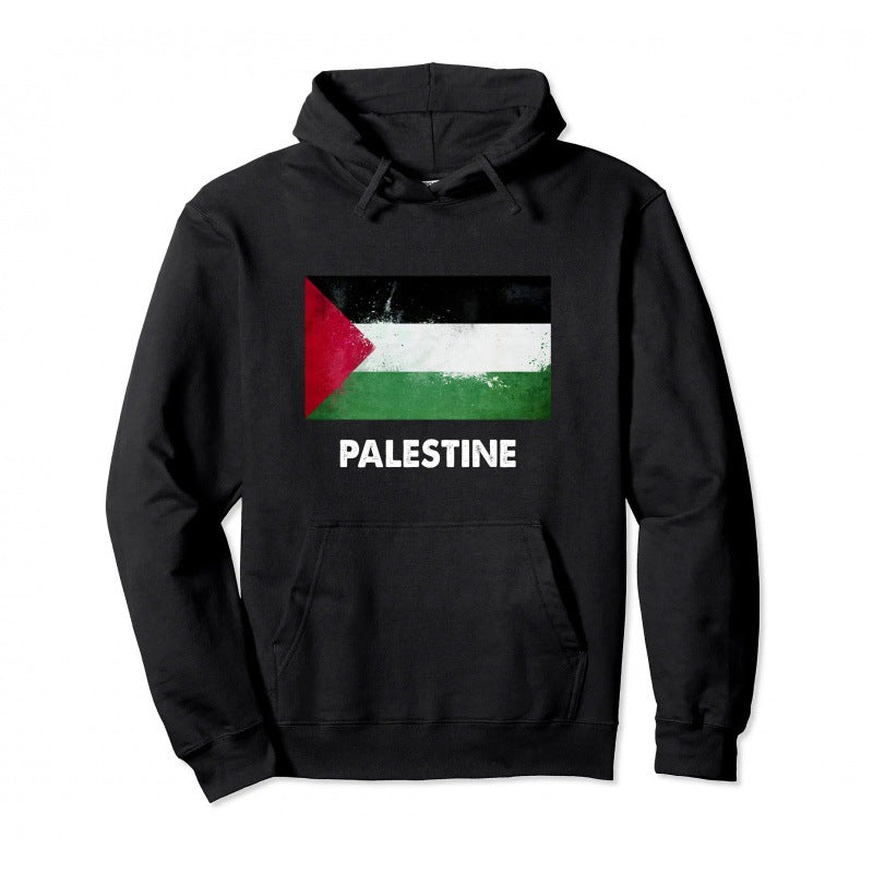 Palestine Pullover Hoodie: Warm Hip Hop Street Wear for Men and Women