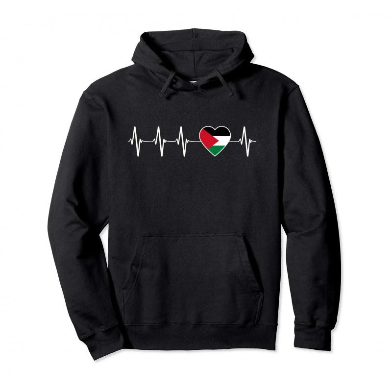 Palestine Pullover Hoodie: Warm Hip Hop Street Wear for Men and Women