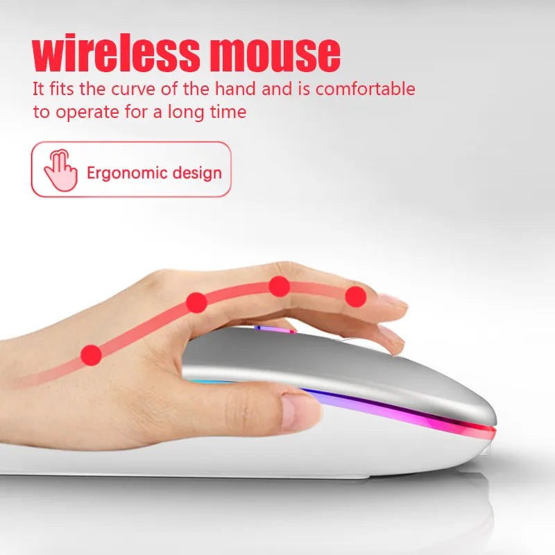 Ergonomic RGB Bluetooth Gaming Mouse