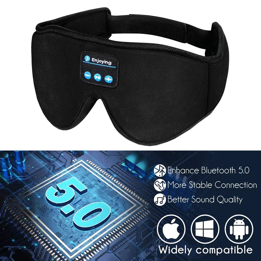 New 3D wireless music sleeping breathable headphone