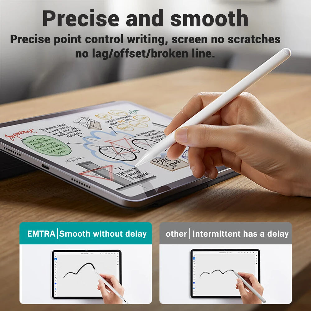 Palm Rejection Stylus Pen for iPad - Precise & Fast Charging