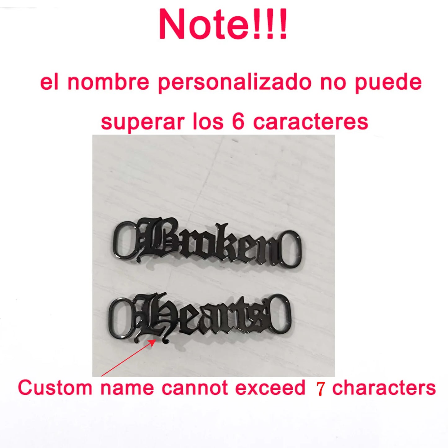 Customized Stainless Steel Personalized Sneakers Tag For Women & Men