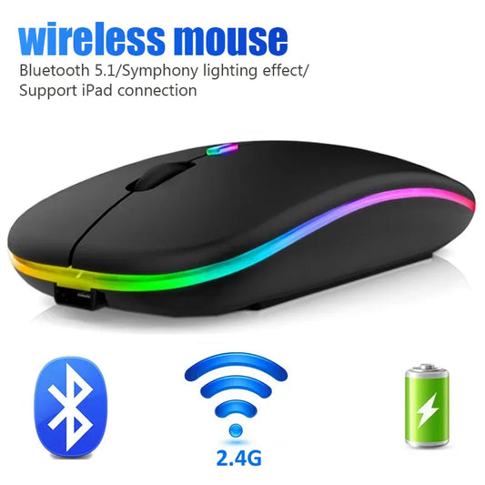 Ergonomic RGB Bluetooth Gaming Mouse