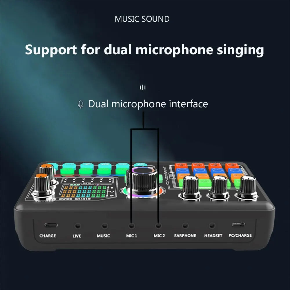 Professional Podcast Microphone SoundCard Kit