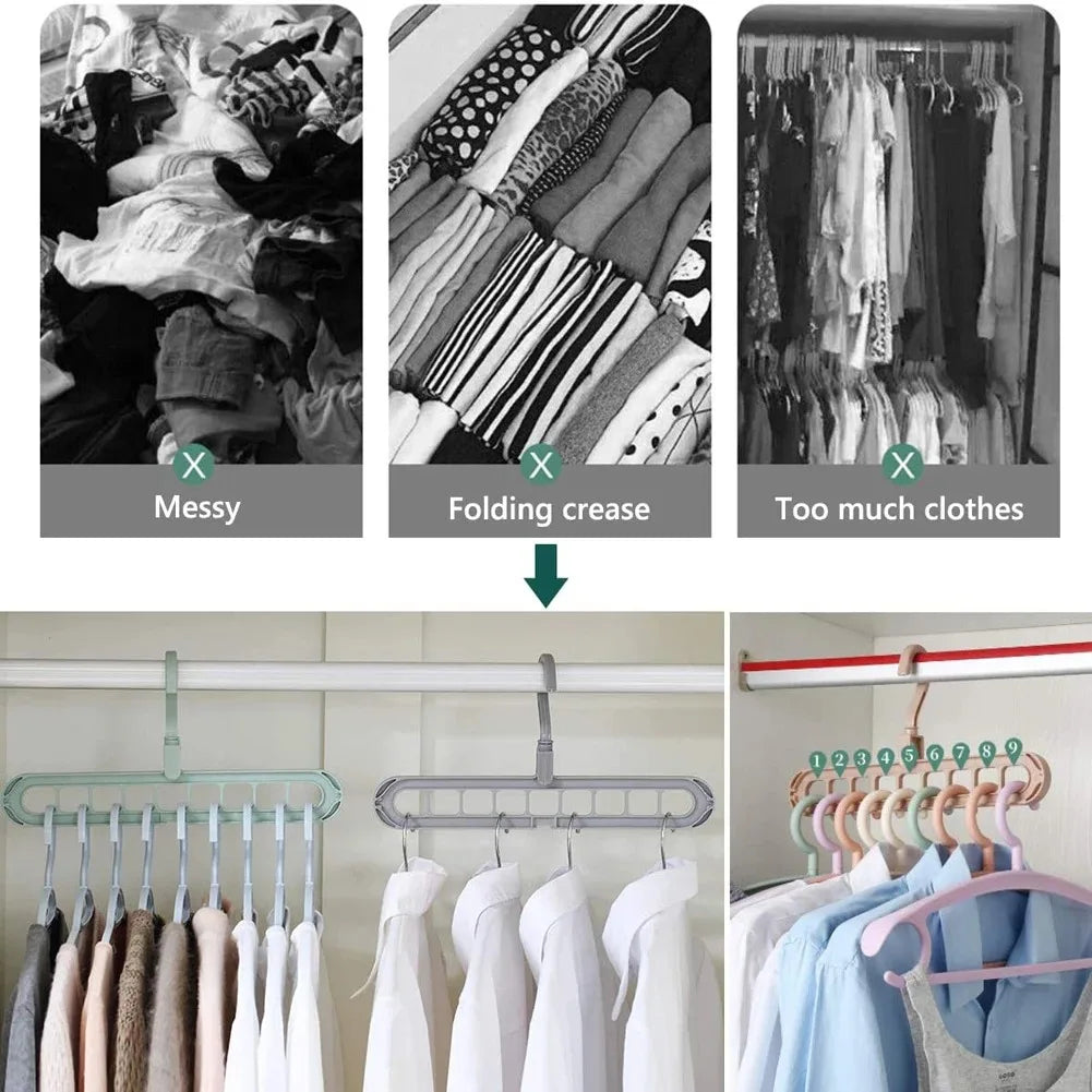 Magic Multi-port Clothes Support Hangers