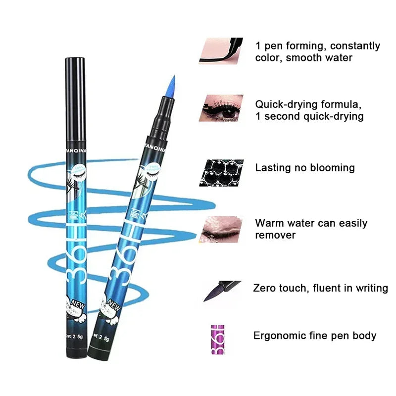 Black Waterproof Liquid Eyeliner Pen