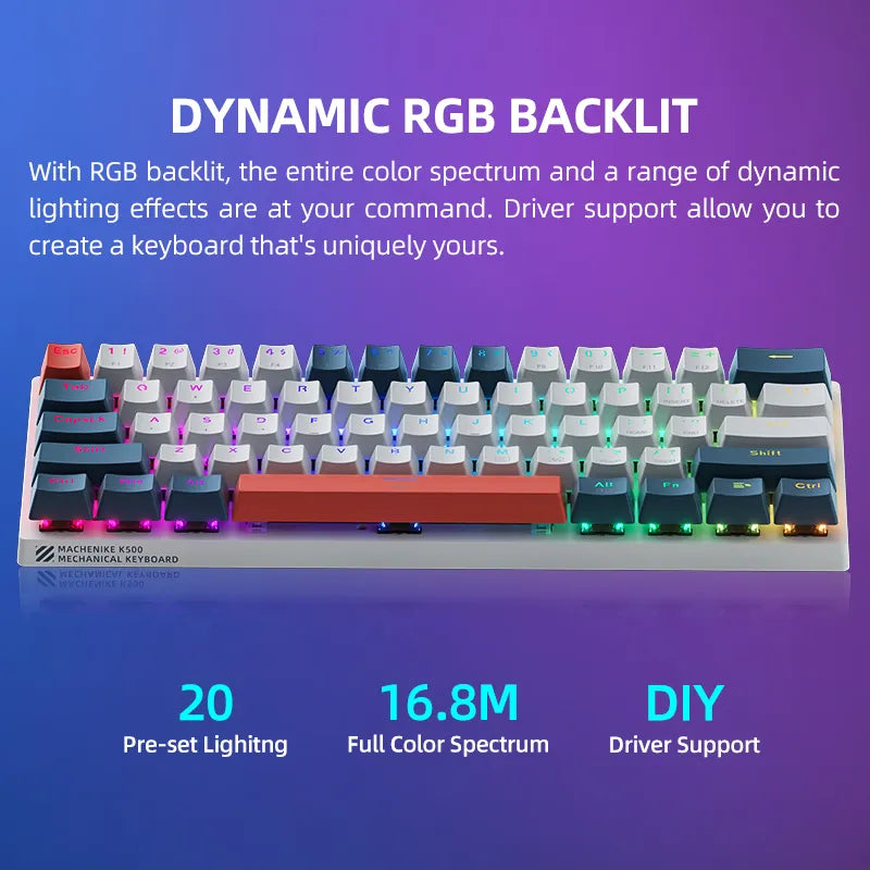 Machenike K500-B61 Mini Mechanical Keyboard