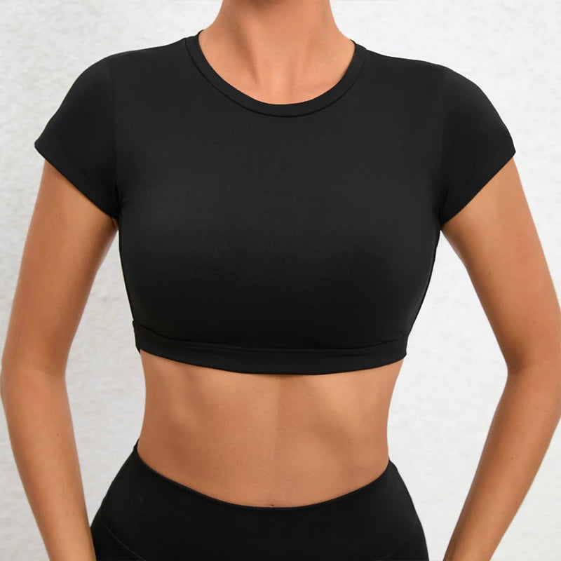 Backless Yoga Fitness Crop Tops for Women