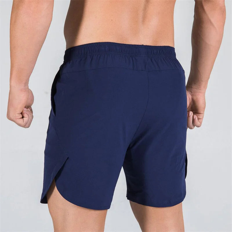 Men's Double-Deck Fitness Sports Shorts