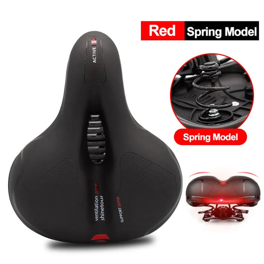 Shock Absorbing Breathable Bicycle Saddle