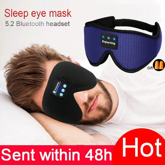 New 3D wireless music sleeping breathable headphone