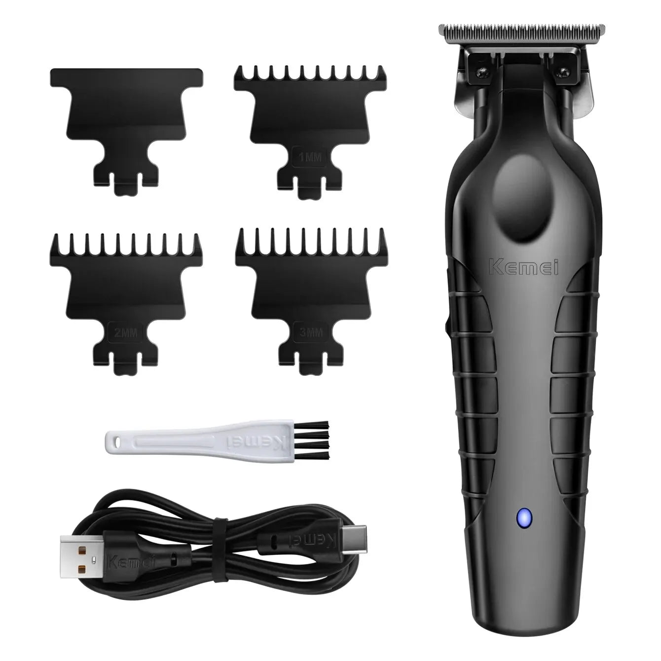 KEMEI Professional Beard & Hair Trimmer for MenBump Free Technology - Cordless Electric Beard Trimmer