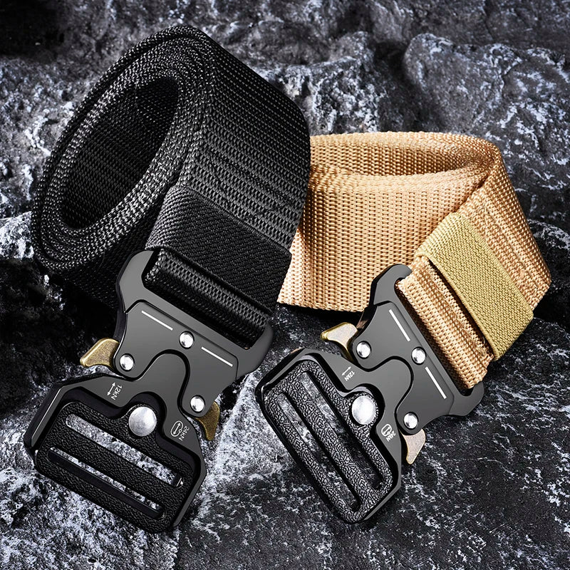 High-Quality Tactical Men's Canvas Belt