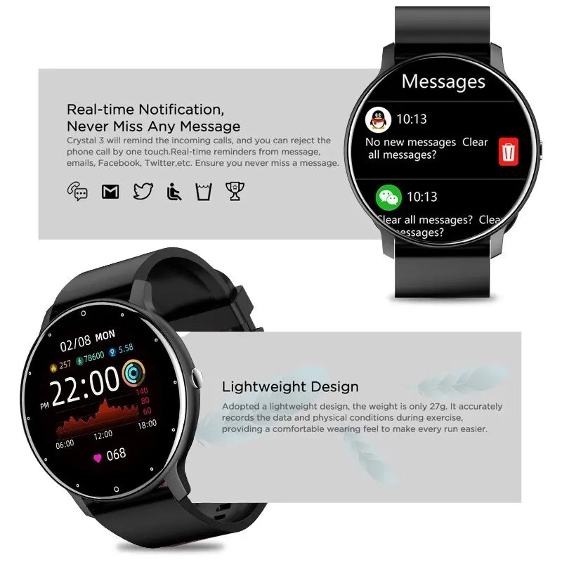 LIGE 2024 Smart Watch Real-time Activity Tracker