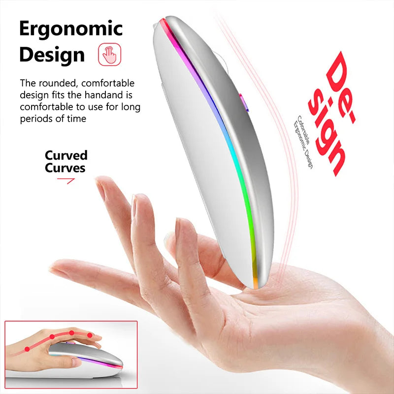 Ergonomic RGB Bluetooth Gaming Mouse