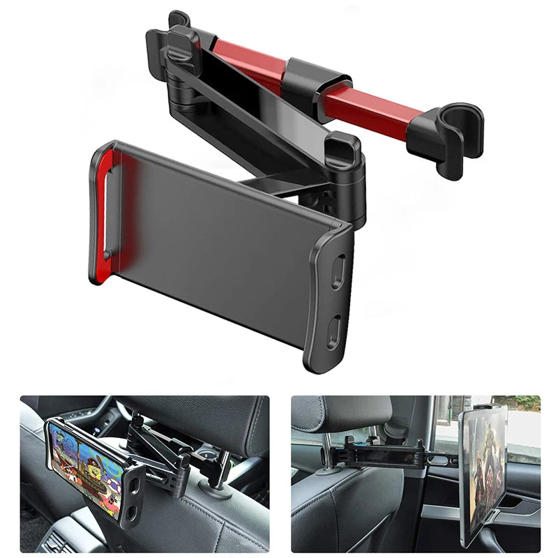 Universal Car Headrest Mount Holder - 360 Rotation