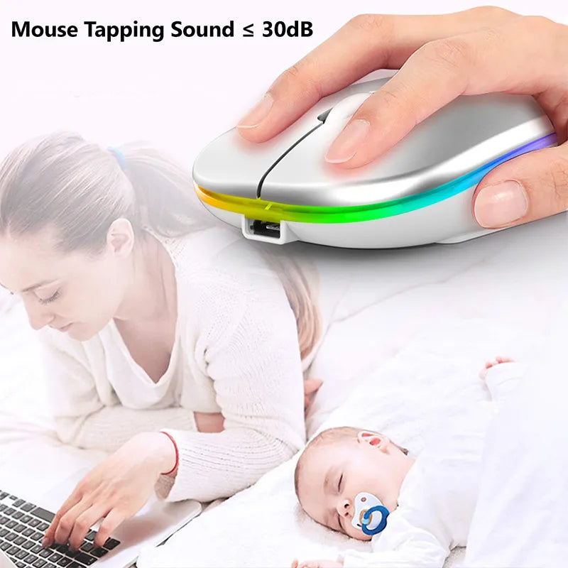 Ergonomic RGB Bluetooth Gaming Mouse