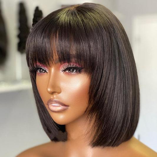 Effortless Everyday Elegance: Su Bob's Human Hair Lace Wig