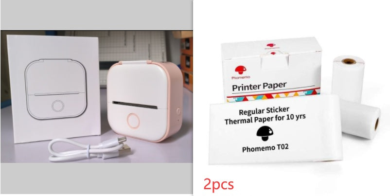 Portable Mini Thermal Label Printer - Bluetooth Home Photo & Student Study Aid, Price Tag Printer