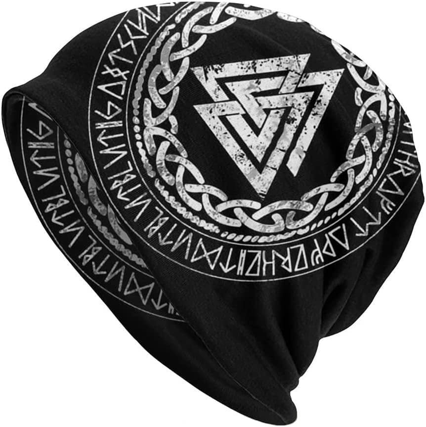 All-Season Comfort: Double-Layer Viking Knit Hat