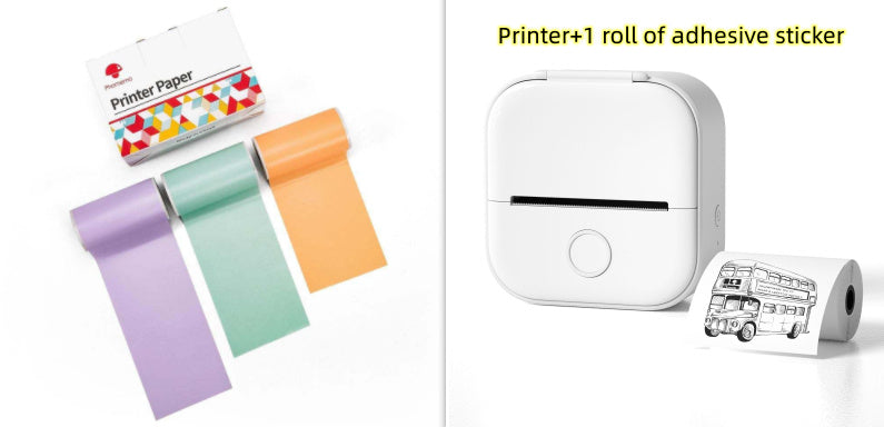 Portable Mini Thermal Label Printer - Bluetooth Home Photo & Student Study Aid, Price Tag Printer