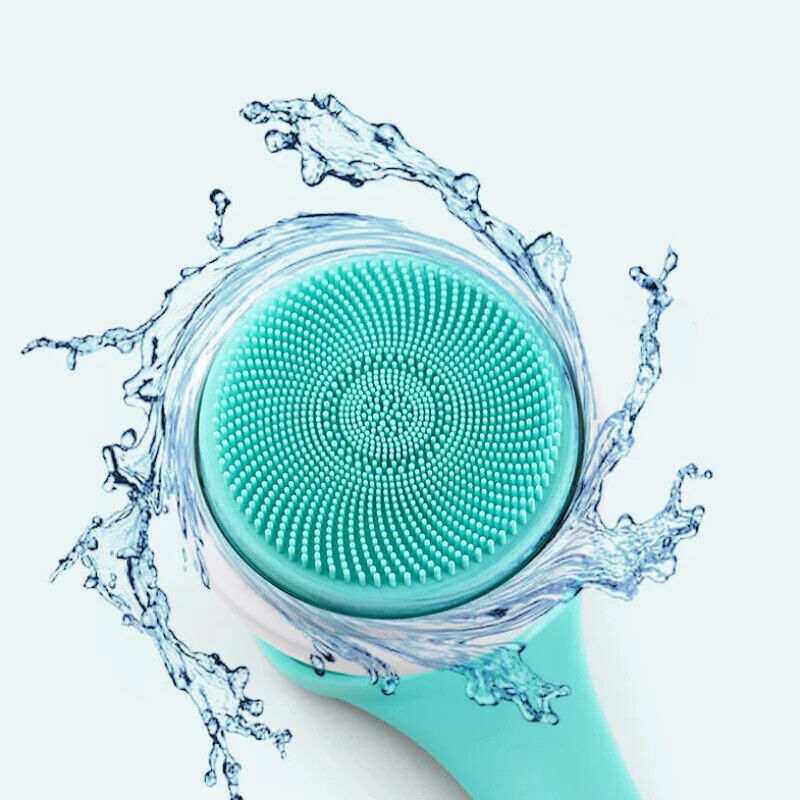 Electric Shower Cleaning Brush Body Massage Bath Long Handle Back Scrub Washer