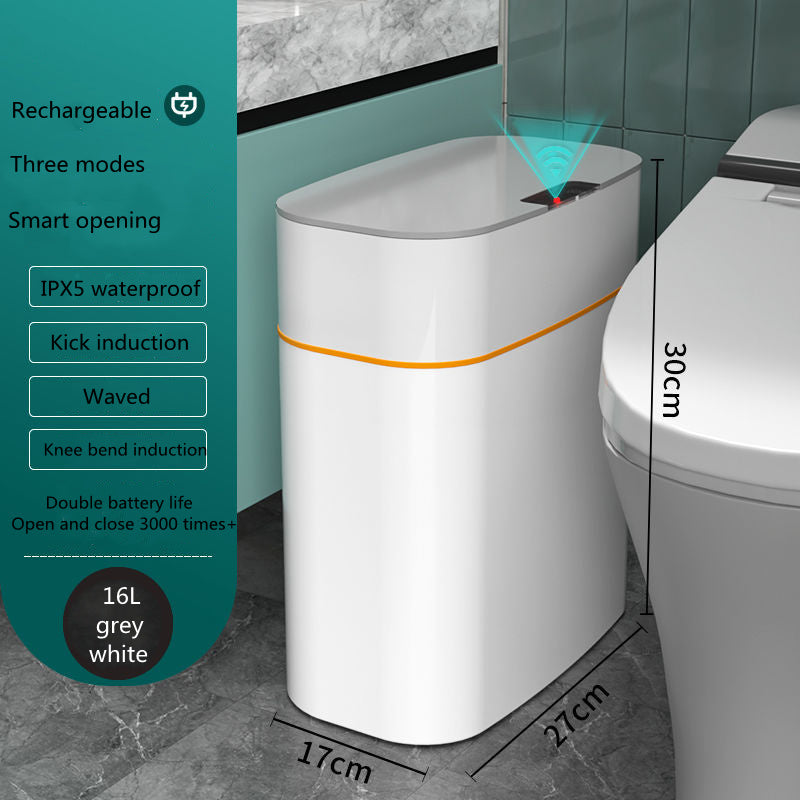 Smart Automatic Trash Can with Lid - Touchless Sensor, UV Sterilization & Deodorization for Home, Office, Car