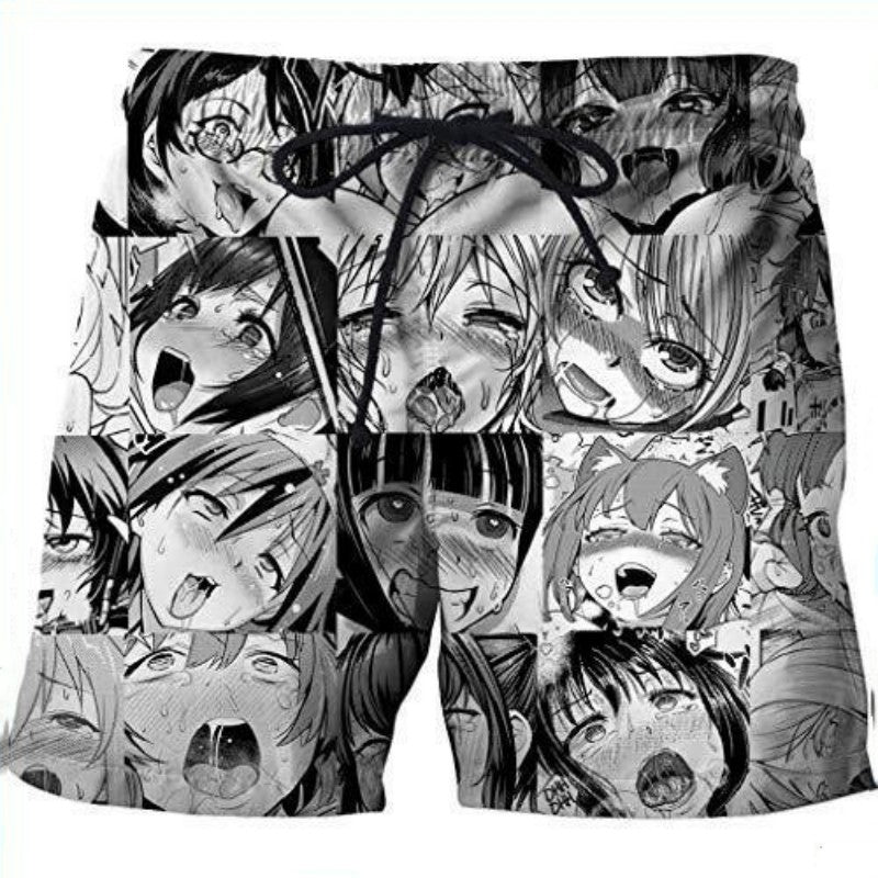 Graphic Comfort: Men's Non-Stretch Printed Straight Leg Shorts