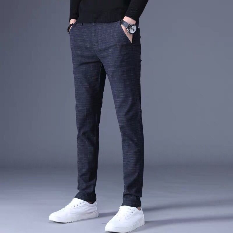 Men's Casual Striped Straight Leg Pants