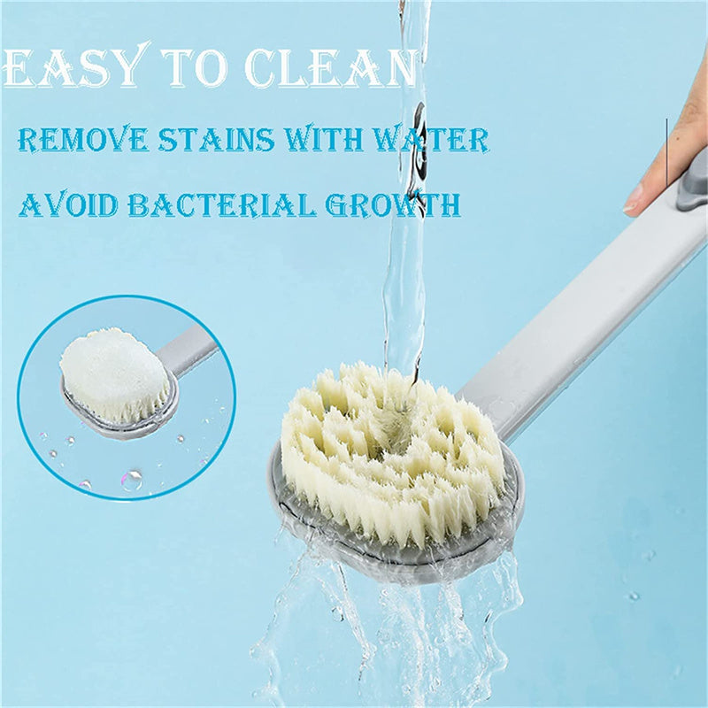 Dual-purpose Shower Brush With Multifunctional Detachable Bath Brush For Back Body