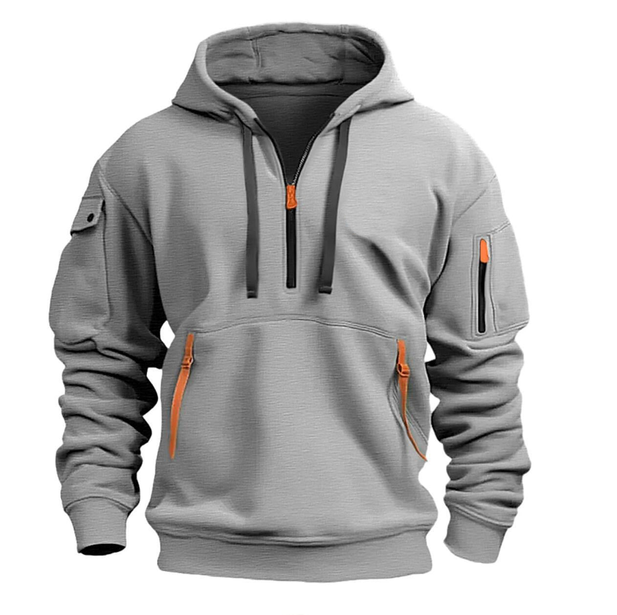 Cotton Dropped Shoulder Hooded Sweatshirt - Unisex Plus Size Loose Pullover