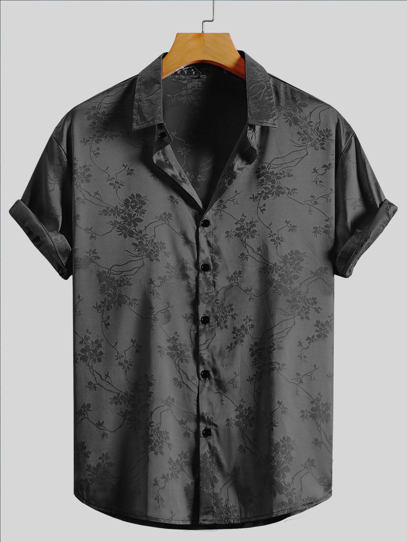 Blooming Summer Style: Men's Embroidered Floral Shirt