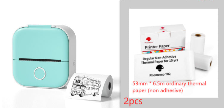 Portable Mini Thermal Label Printer - Bluetooth Home Photo & Student Study Aid, Price Tag Printer