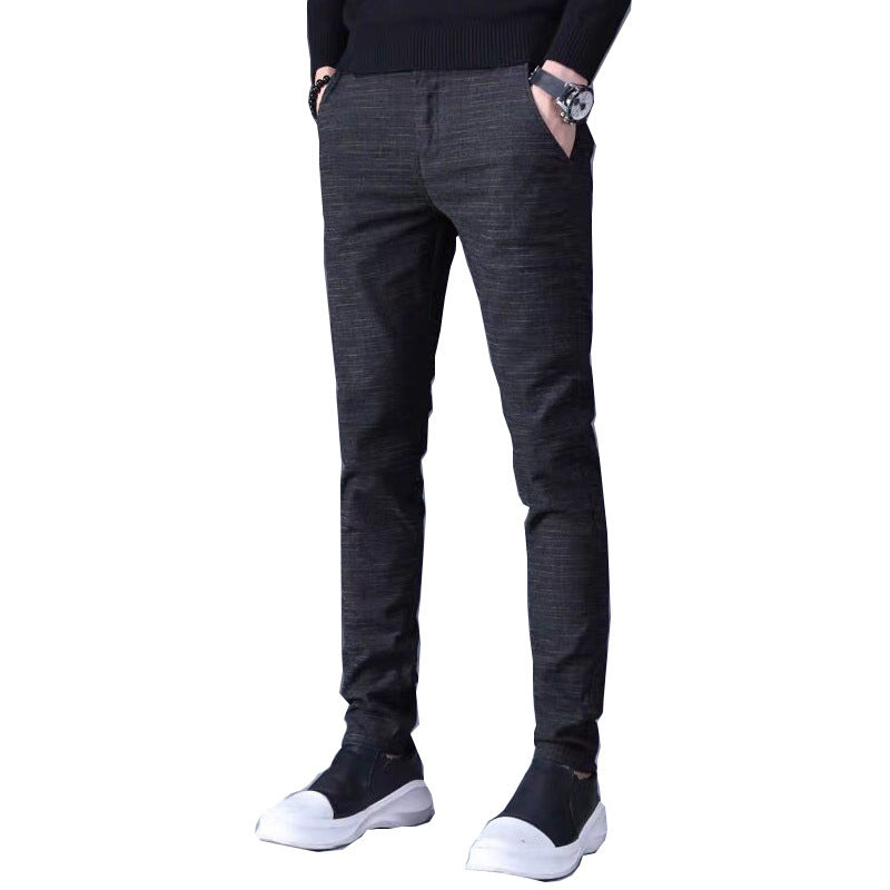 Men's Casual Striped Straight Leg Pants