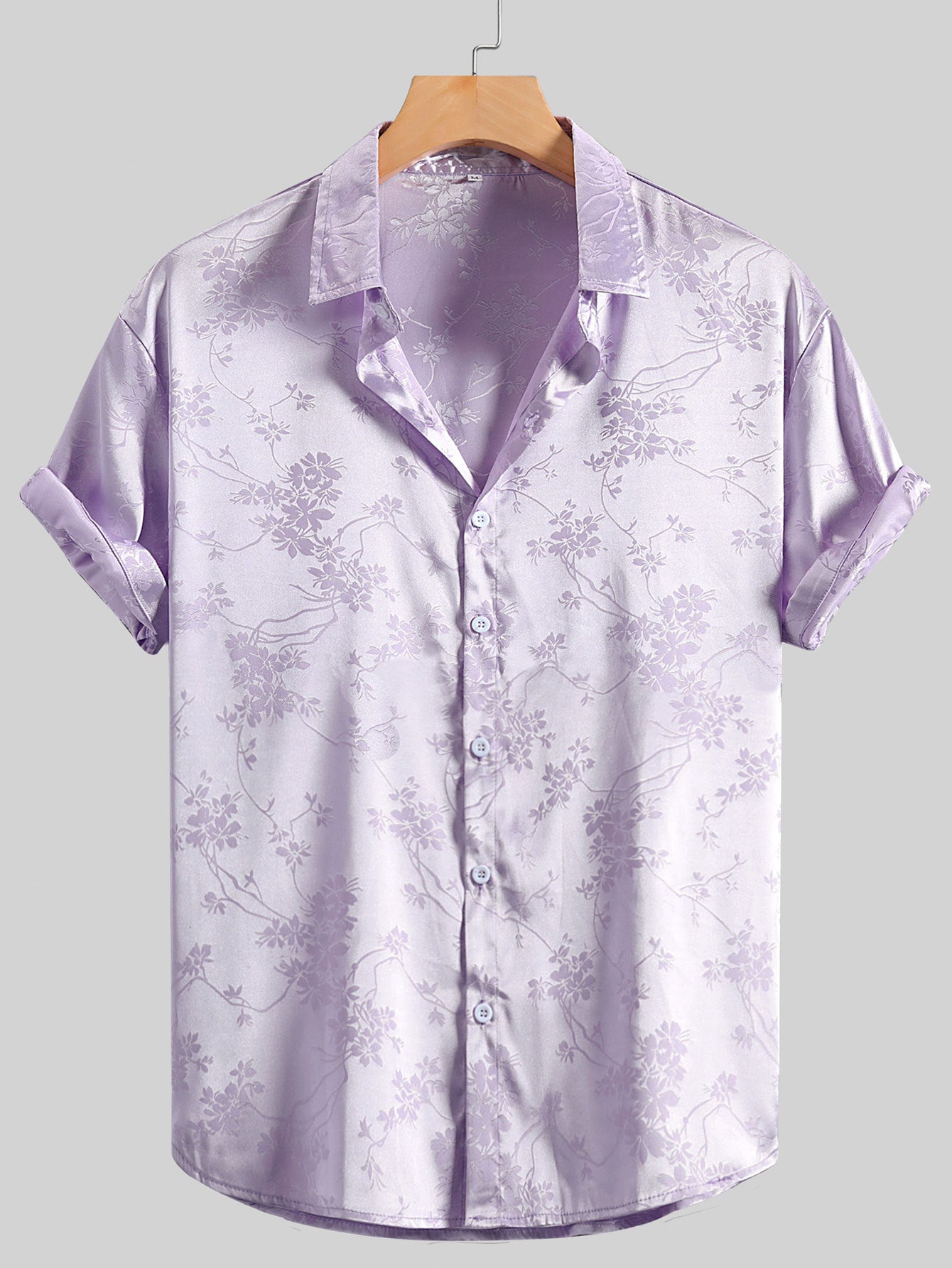 Blooming Summer Style: Men's Embroidered Floral Shirt