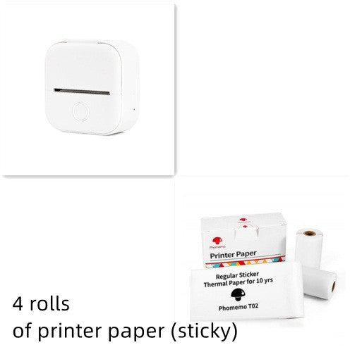 Portable Mini Thermal Label Printer - Bluetooth Home Photo & Student Study Aid, Price Tag Printer