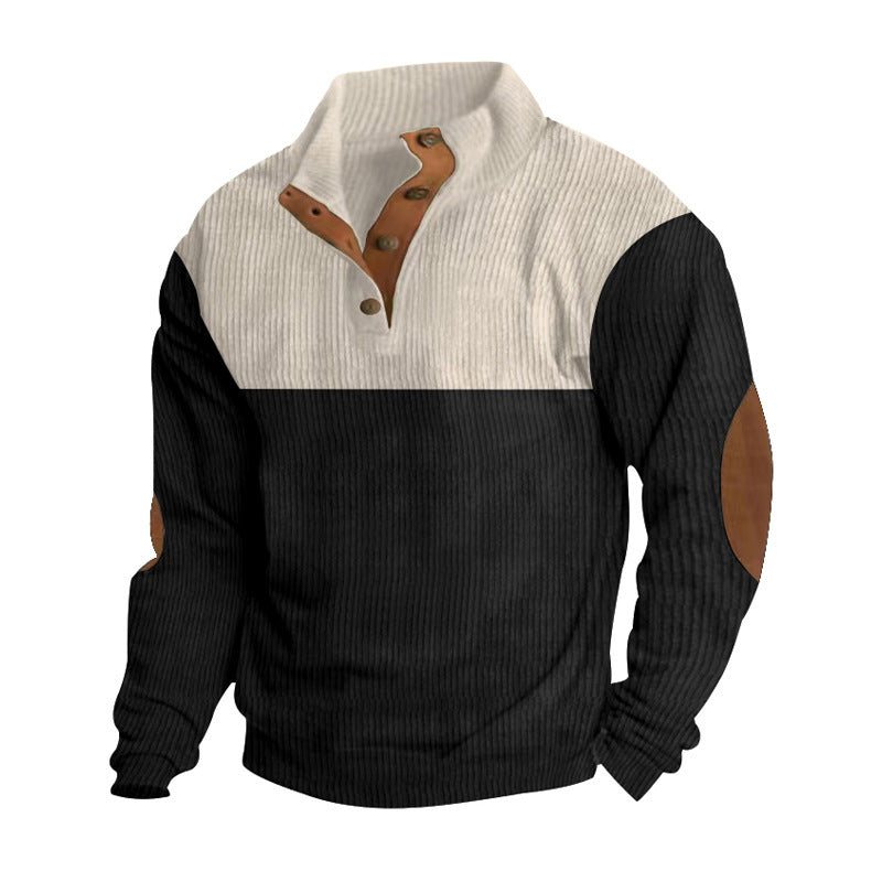 Men’s Stand-Up Collar Casual Sports Pullover - Spring and Autumn Collection