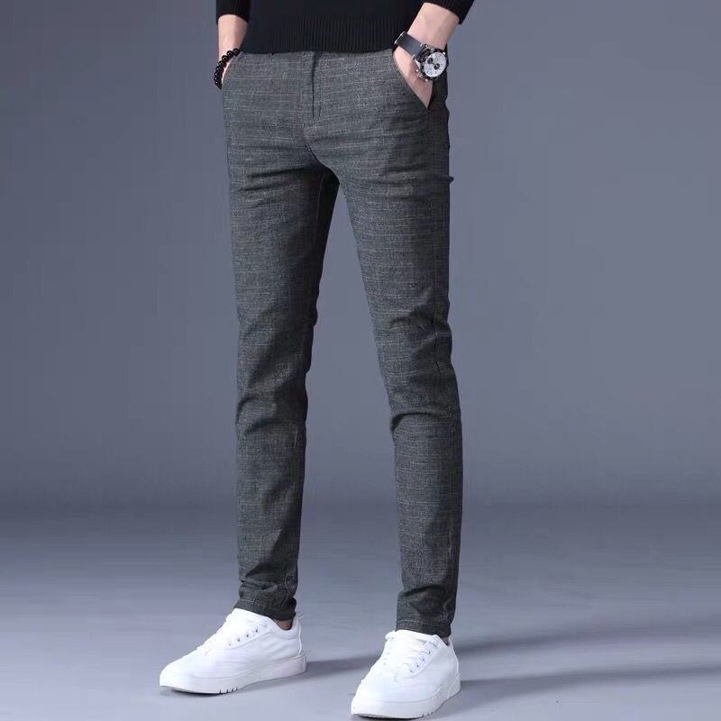 Men's Casual Striped Straight Leg Pants