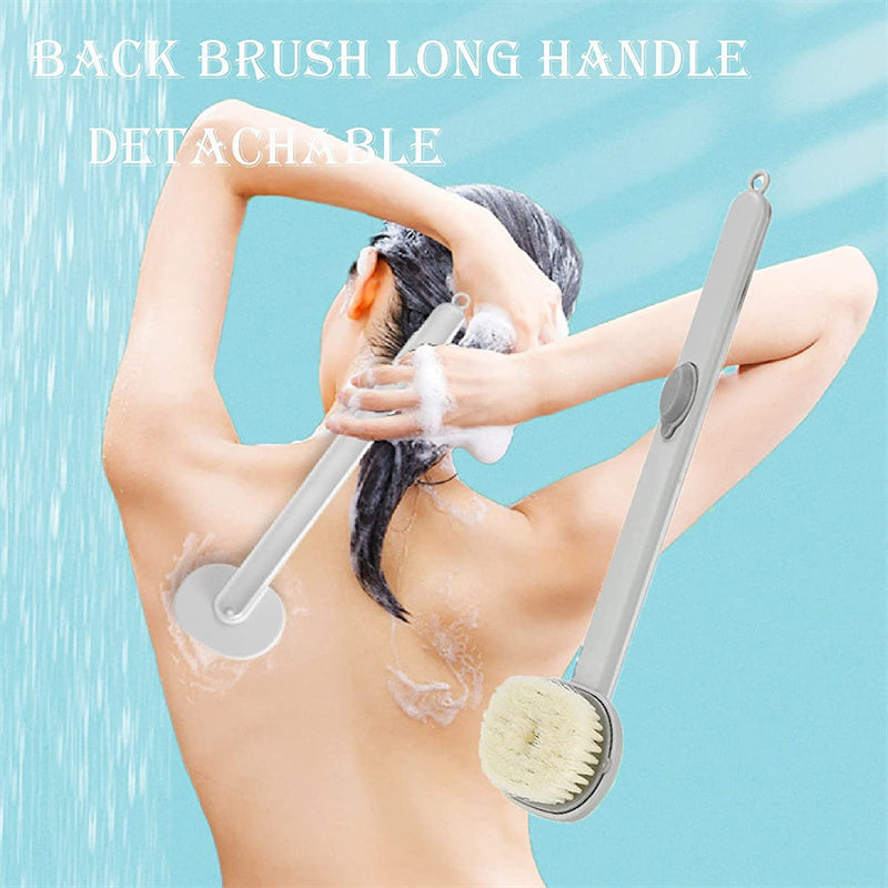 Dual-purpose Shower Brush With Multifunctional Detachable Bath Brush For Back Body