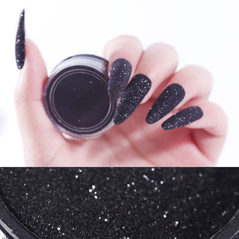 Starlight Black Gauze Sugar Powder: Luxurious Nail Art Accessories for Stunning Manicures