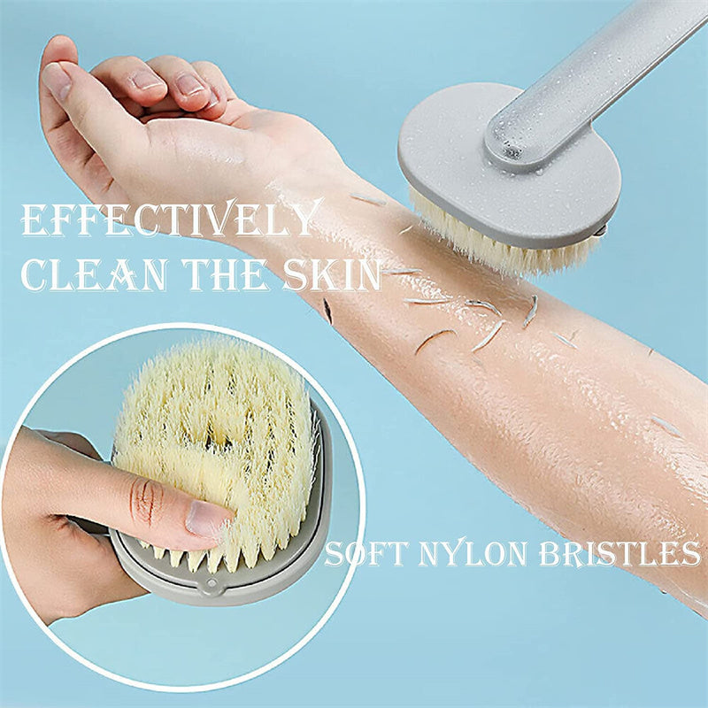 Dual-purpose Shower Brush With Multifunctional Detachable Bath Brush For Back Body