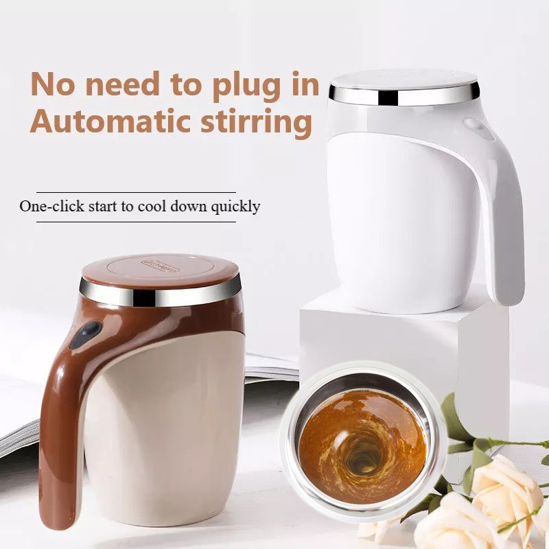 Rechargeable Automatic Stirring Coffee Cup | High-Value Electric Mixer | Lazy Milkshake Magnetic Rotating Water Cup