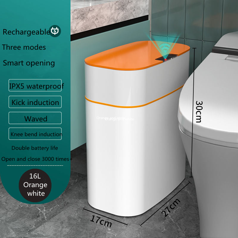 Smart Automatic Trash Can with Lid - Touchless Sensor, UV Sterilization & Deodorization for Home, Office, Car