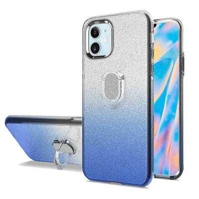 iPhone 12 Mini 5.4 Gradient Glitter Ring Stand Case